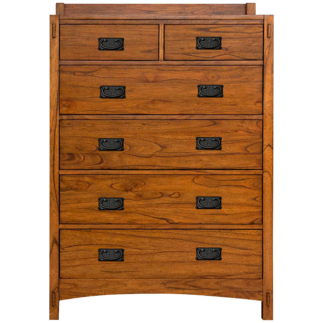 Mission Hills 6 Drawer Chest - Solid Wood Dresser for Bedroom, Modern Storage Organizer with Smooth Gliding Drawers | Perfect for Home, Office, and Dorm Room Organization