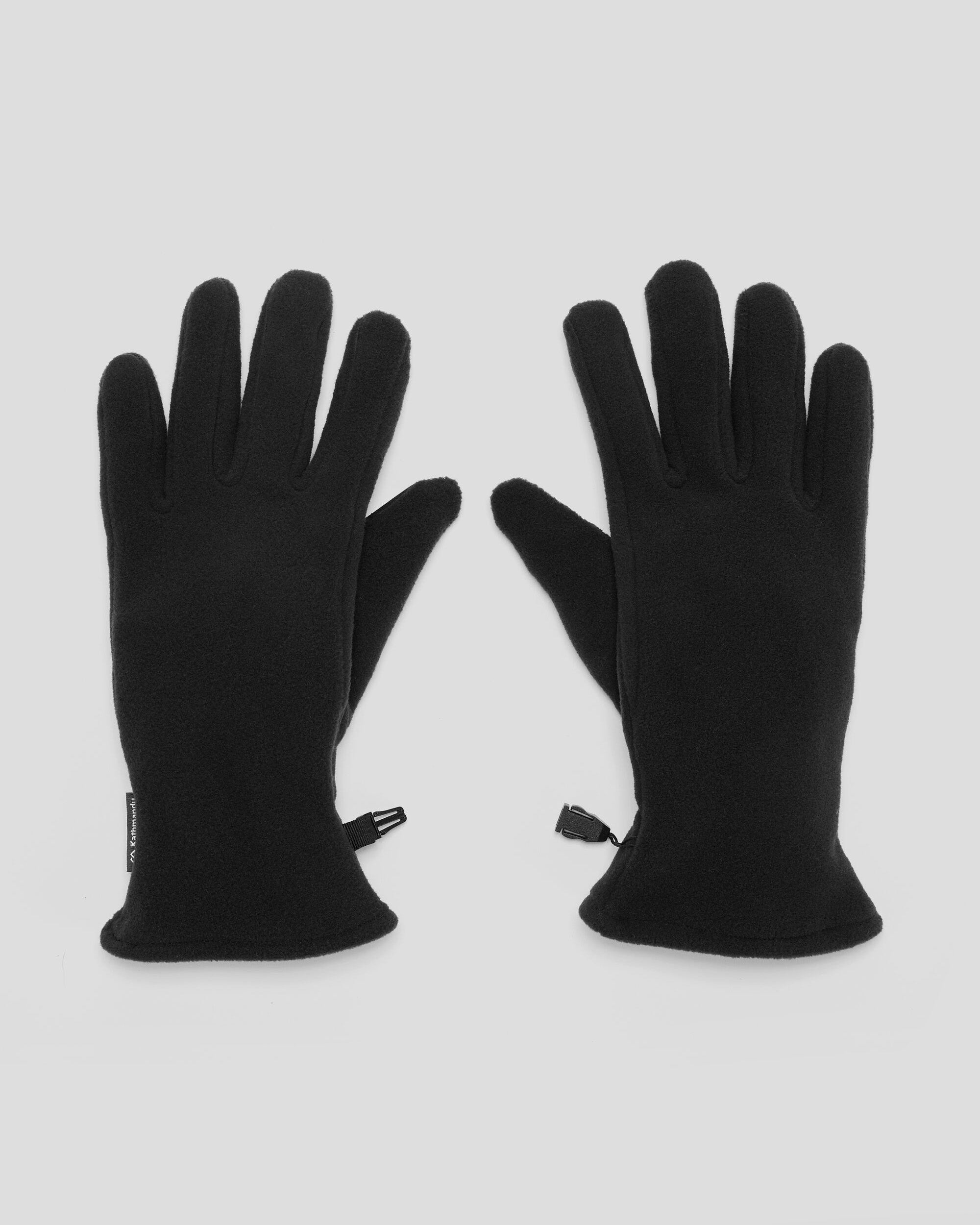 Ridge 100 PrimaLoft® Bio Fleece Gloves - Black | Warm Winter Gloves for Men & Women | Outdoor Activities, Skiing, Hiking & Cold Weather Protection