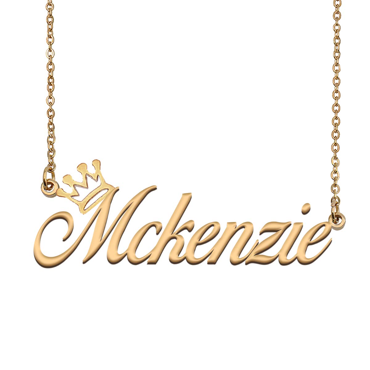 Custom Name Necklace for Women - Personalized Gold Crown Princess Jewelry Gift for Bridesmaids, Birthdays & Special Occasions | Elegant & Unique Nameplate Pendant