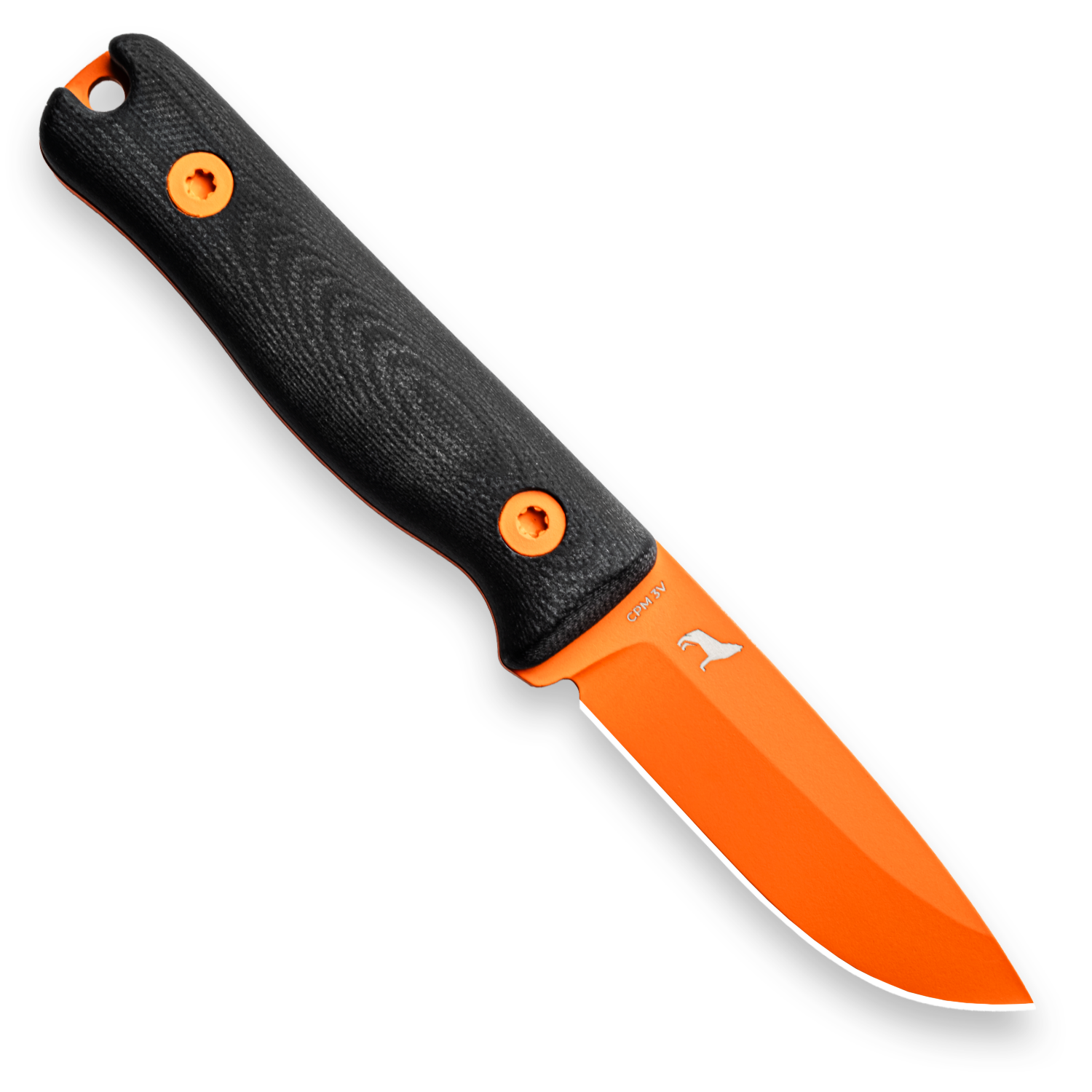 BLEM F3XC Extreme Conditions EDC Fixed Blade Knife - CPM 3V Steel, High Visibility Orange & Black G10 Handle - Survival, Camping, Hunting, Outdoor Adventure Gear