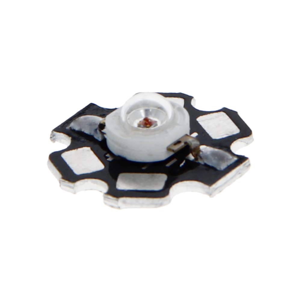 Othmro High Power 3W Red LED Chip with Aluminum Heatsink Base - 2-2.5V 700mA Lamp Beads for DIY Lighting, Automotive, and Decorative Applications