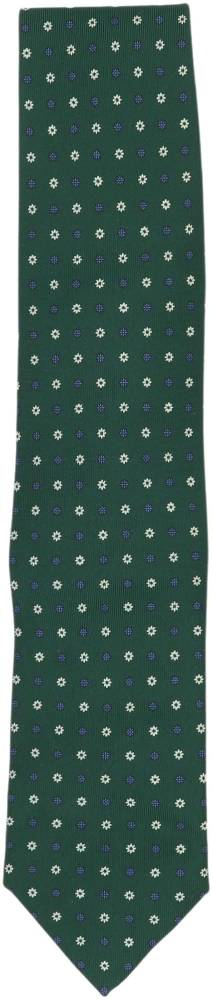 E.Marinella Men's Classic Silk Necktie with Micro Floral Pattern - Elegant Business & Formal Wear for Weddings, Office & Special Occasions