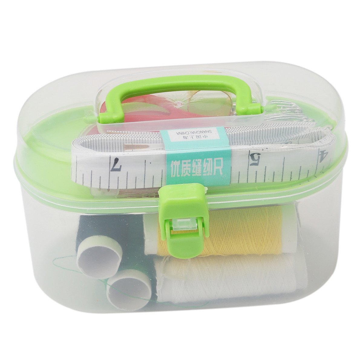 CH Random Multi-Color Portable Sewing Kit Box with Thimble & Tools - Perfect for Home, Travel, and DIY Craft Projects