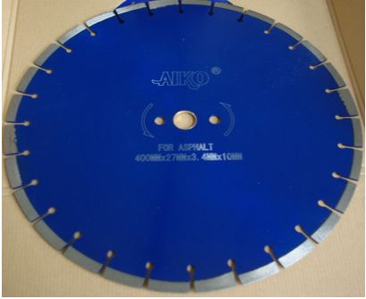 Aiko 16-Inch Diamond Blade for Asphalt Cutting - Blue (Model DB ALDS05 16B) | Perfect for Road Construction, Concrete Cutting & Demolition Projects