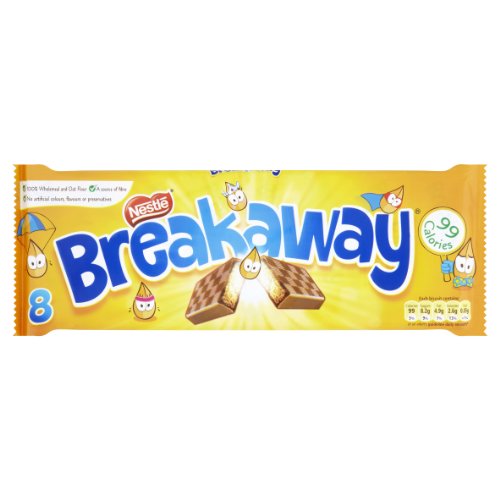 Nestlé Breakaway Milk Chocolate Biscuit Multipack - Case of 28 Packs (224 Biscuits Total) | Bulk Snacks for Office, School & Family Sharing