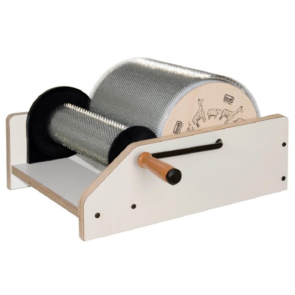 Louet XL Drum Carder for Wool Processing - 46 & 72 TPI Options | Perfect for Hand Spinning, Felting, and Fiber Art Projects