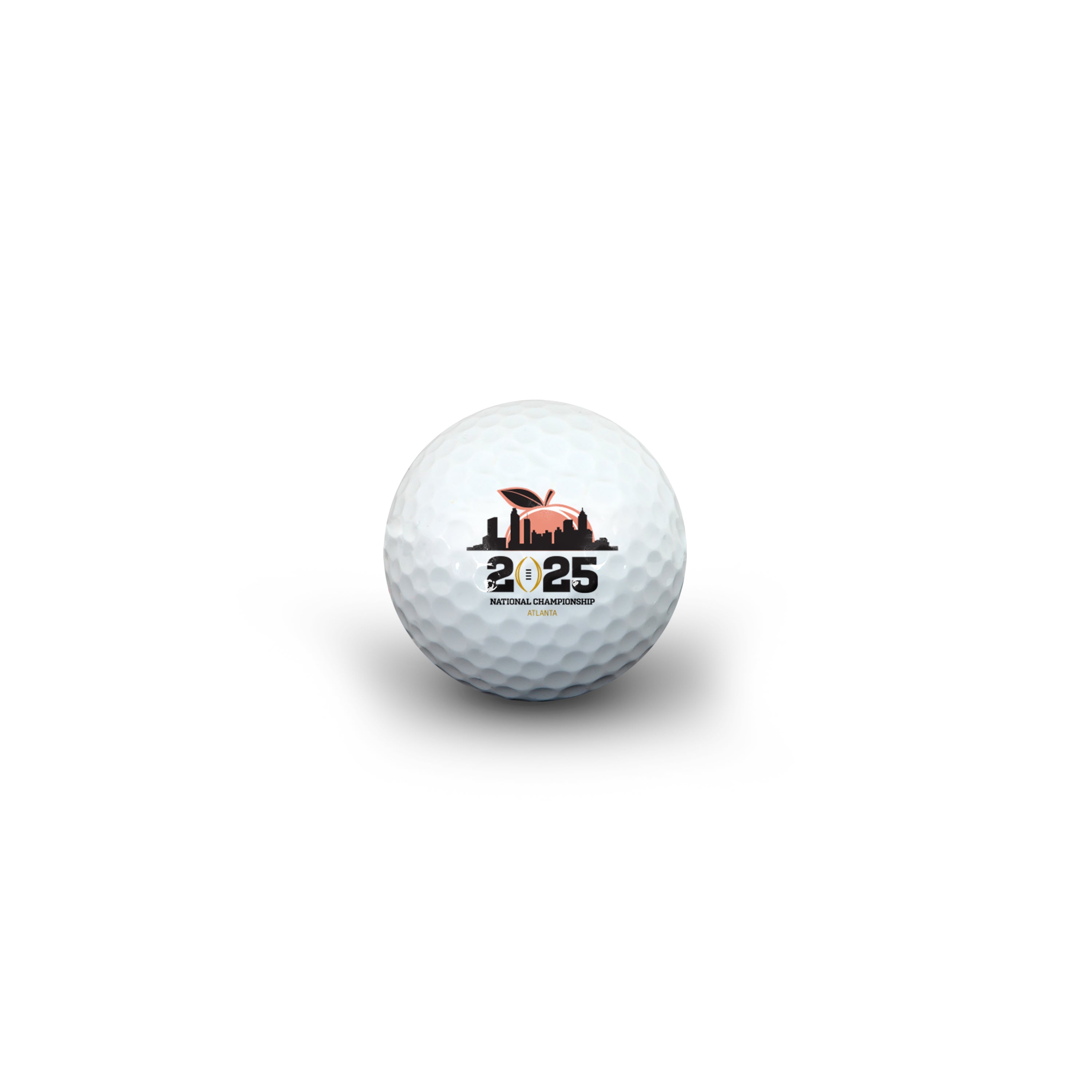 2025 College Football Playoff National Championship Game Commemorative Peach Atlanta Skyline White Golf Ball – Perfect for Collectors, Gifts & Golf Enthusiasts