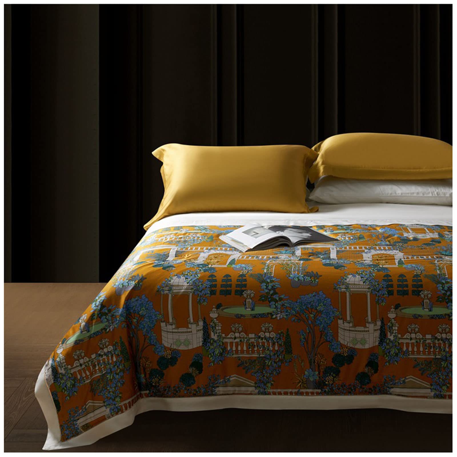ZTGL Cooling Blankets - Tencel Reversible Summer Quilt | Lightweight Cooling Throw Blanket for Bed (200x230cm/Full Size) | Perfect for Hot Sleepers, Air Conditioning Rooms & Summer Nights