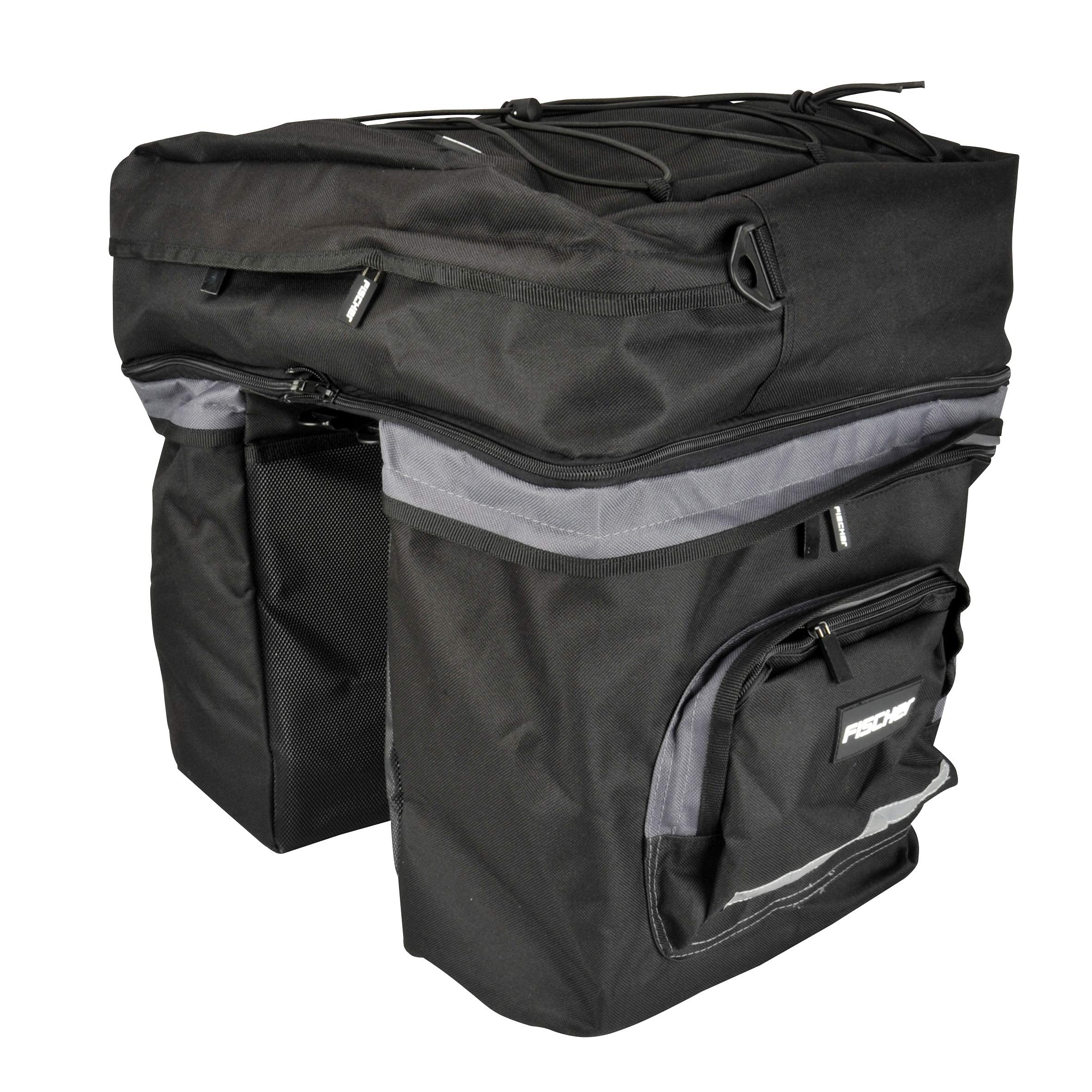 Fischer Unisex Bike Pannier Bag - Waterproof Cycling Rack Pack for Commuting, Touring & Outdoor Adventures