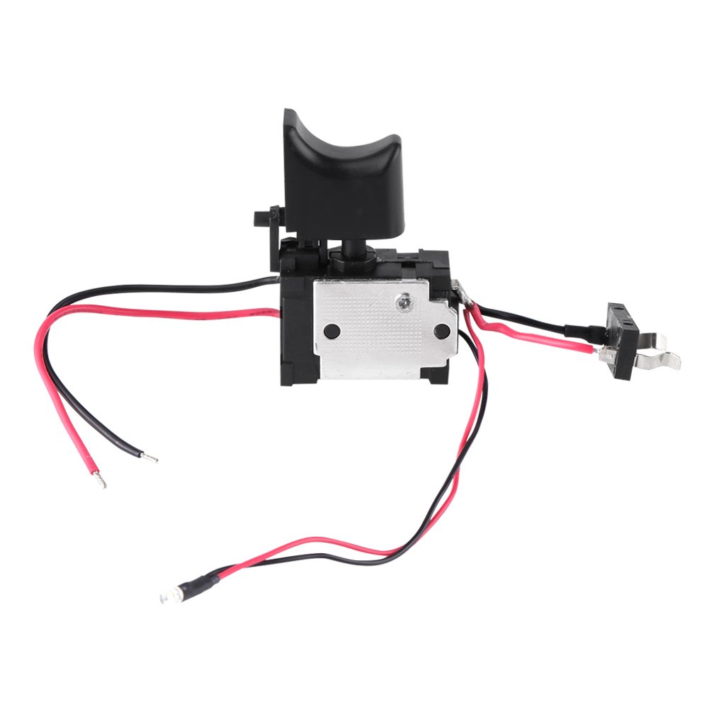 7.2V-24V Lithium Battery Cordless Drill Speed Control Trigger Switch with LED Light - Variable Speed Power Tool for DIY, Woodworking & Home Improvement Projects