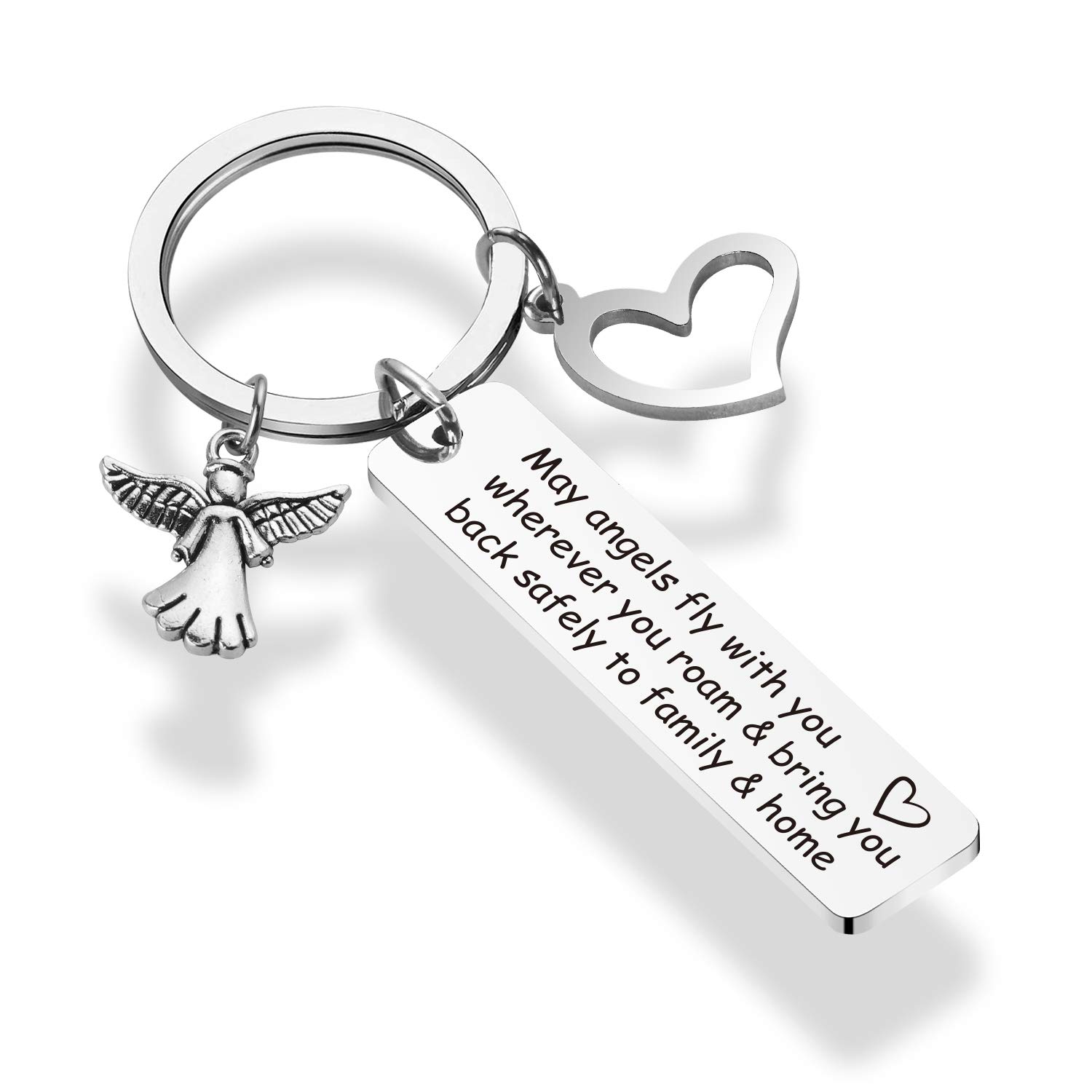 WENATA Travel Keychain - Durable & Stylish Key Ring for Travelers - Perfect Gift for Frequent Flyers & Adventure Lovers - Use for Luggage, Backpacks & Suitcases