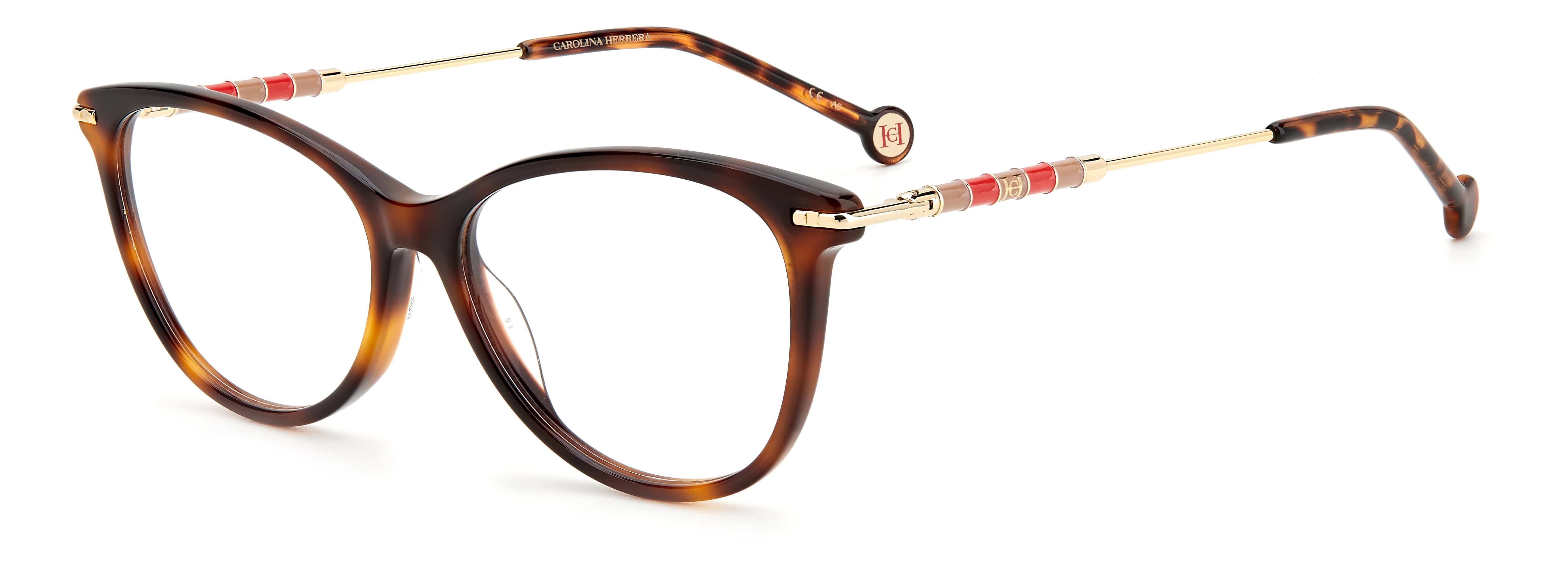 Carolina Herrera CH 0043 05L 5515 Designer Eyeglass Frames - Stylish & Lightweight for Women & Men | Perfect for Work, Reading & Fashion Accessories