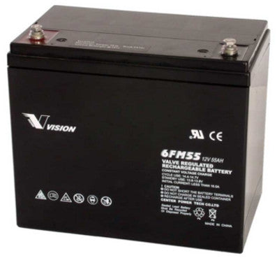 12V 55AH AGM Replacement Battery for Vision Mobility Scooter - Long-Lasting Power for Seniors & Disabled (Indoor/Outdoor Use)