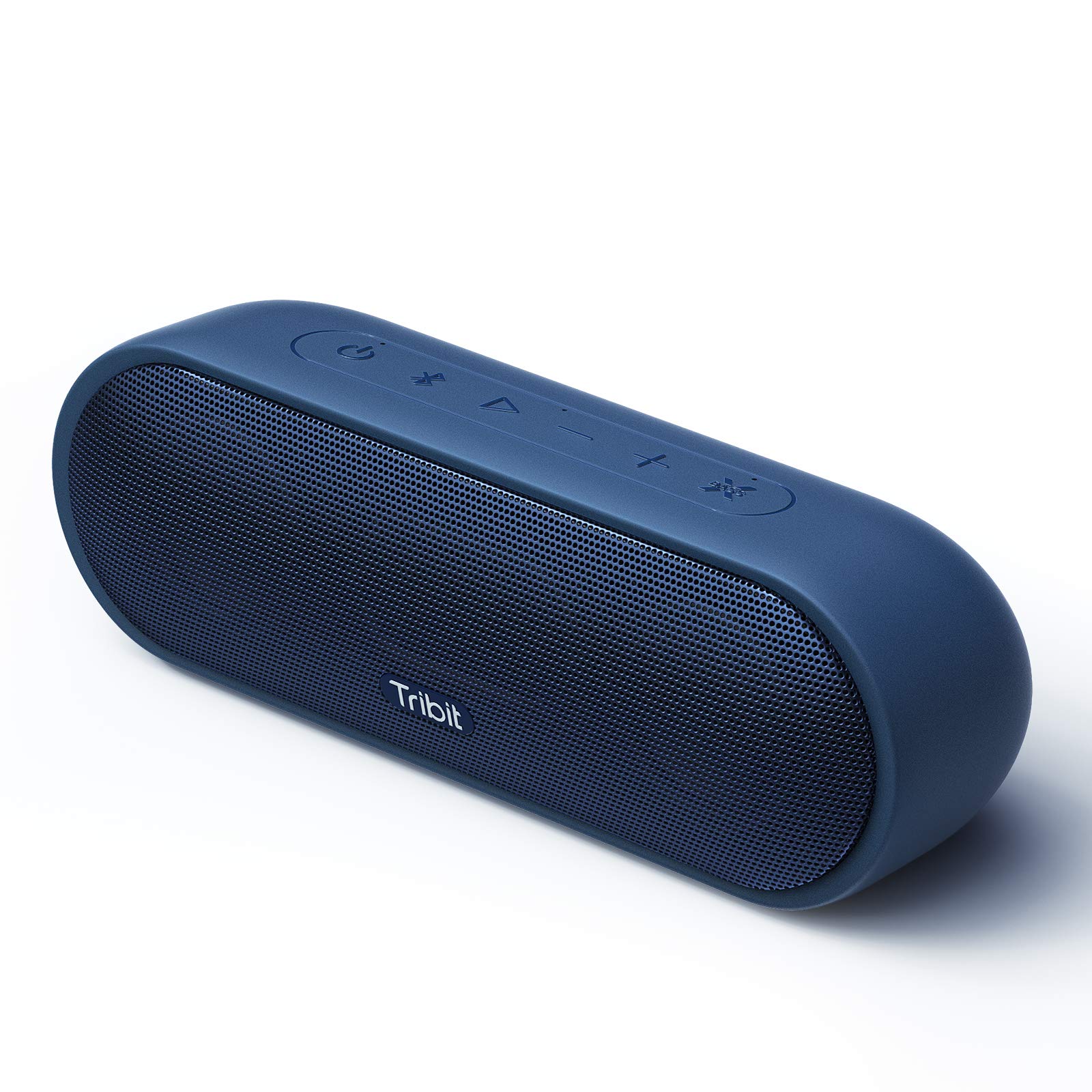 Tribit MaxSound Plus 24W Portable Bluetooth Speaker - Wireless Speaker with Powerful Sound, Deep XBass, IPX7 Waterproof, 20H Playtime, 100ft Range - Perfect for Outdoor Adventures, Beach Parties & Home Use (Blue)