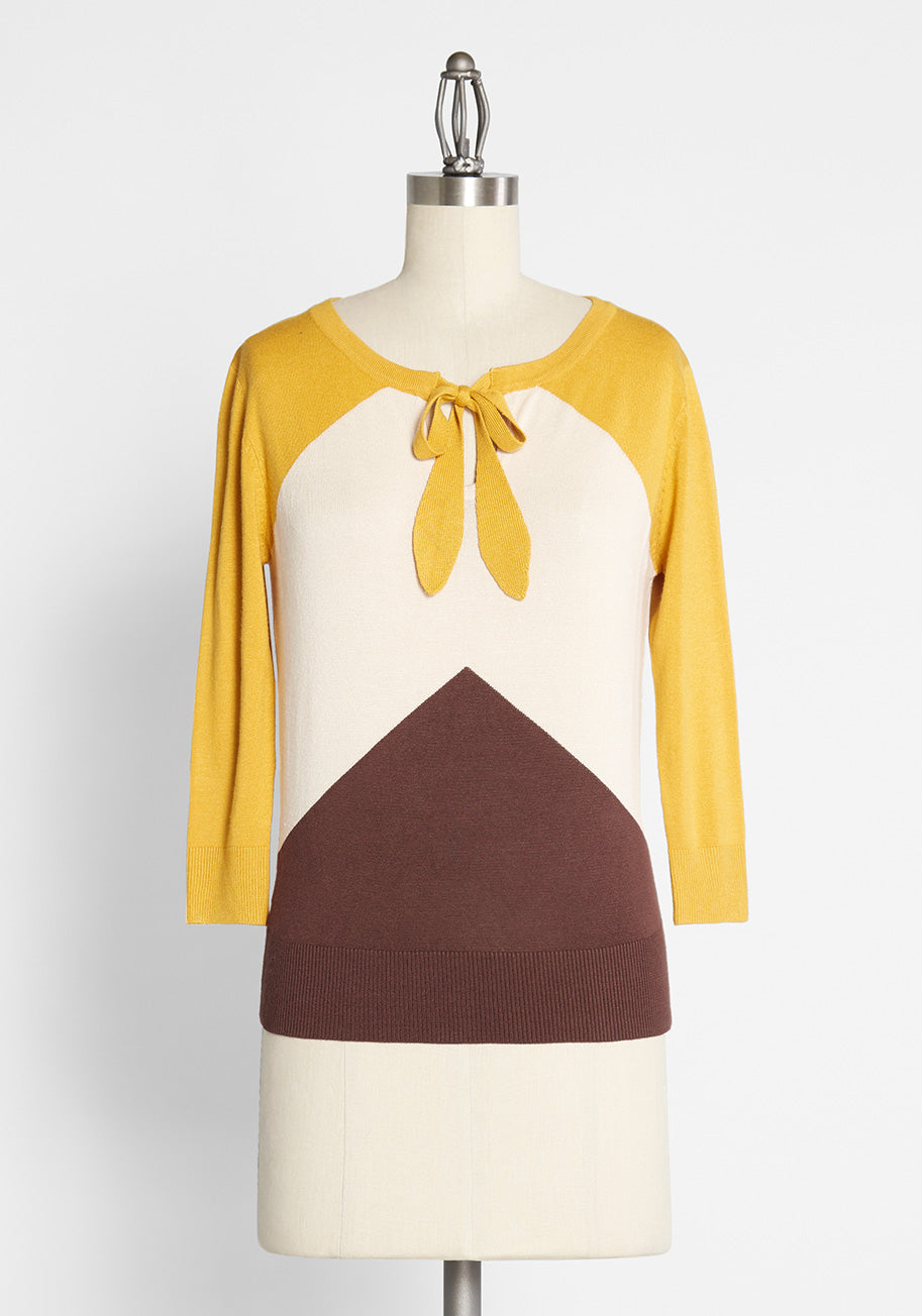 Honeycomb Honors Knit Top for Women - Stylish Casual Long Sleeve T-Shirt | Perfect for Office, Date Night & Everyday Wear