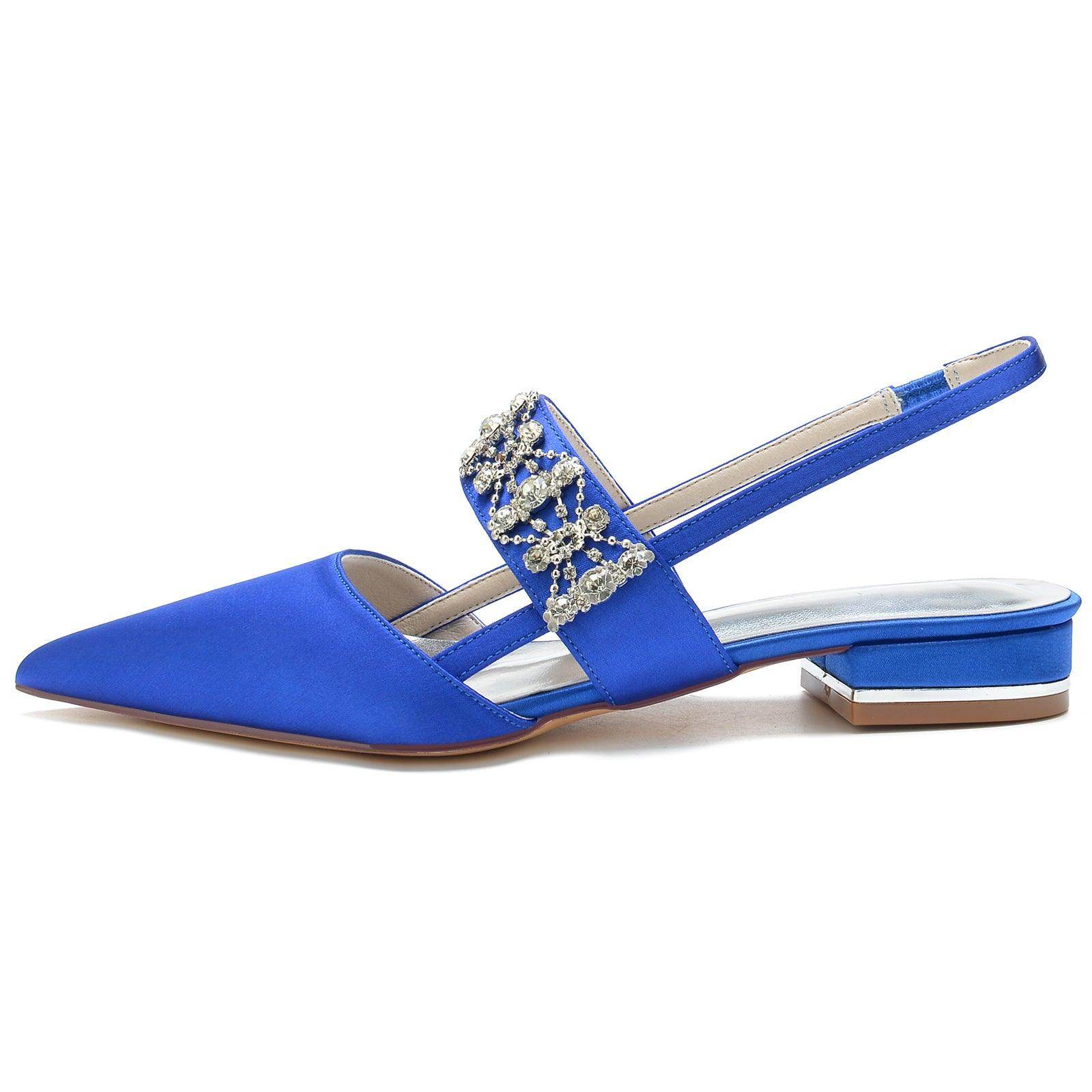 Flat Heel 2.5cm Silk-Like Comfortable Shoes CK0273 - Perfect for Office, Wedding & Casual Wear