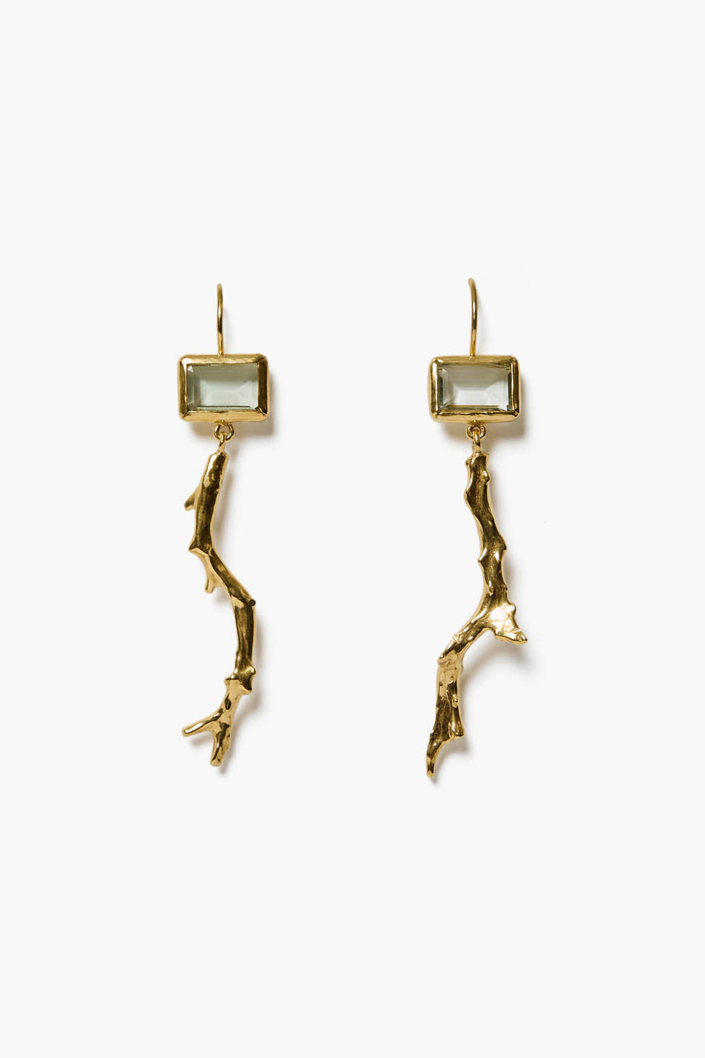 Green Amethyst Reef Earrings - Dainty Gemstone Jewelry for Women | Perfect for Beach Vacations & Summer Outfits