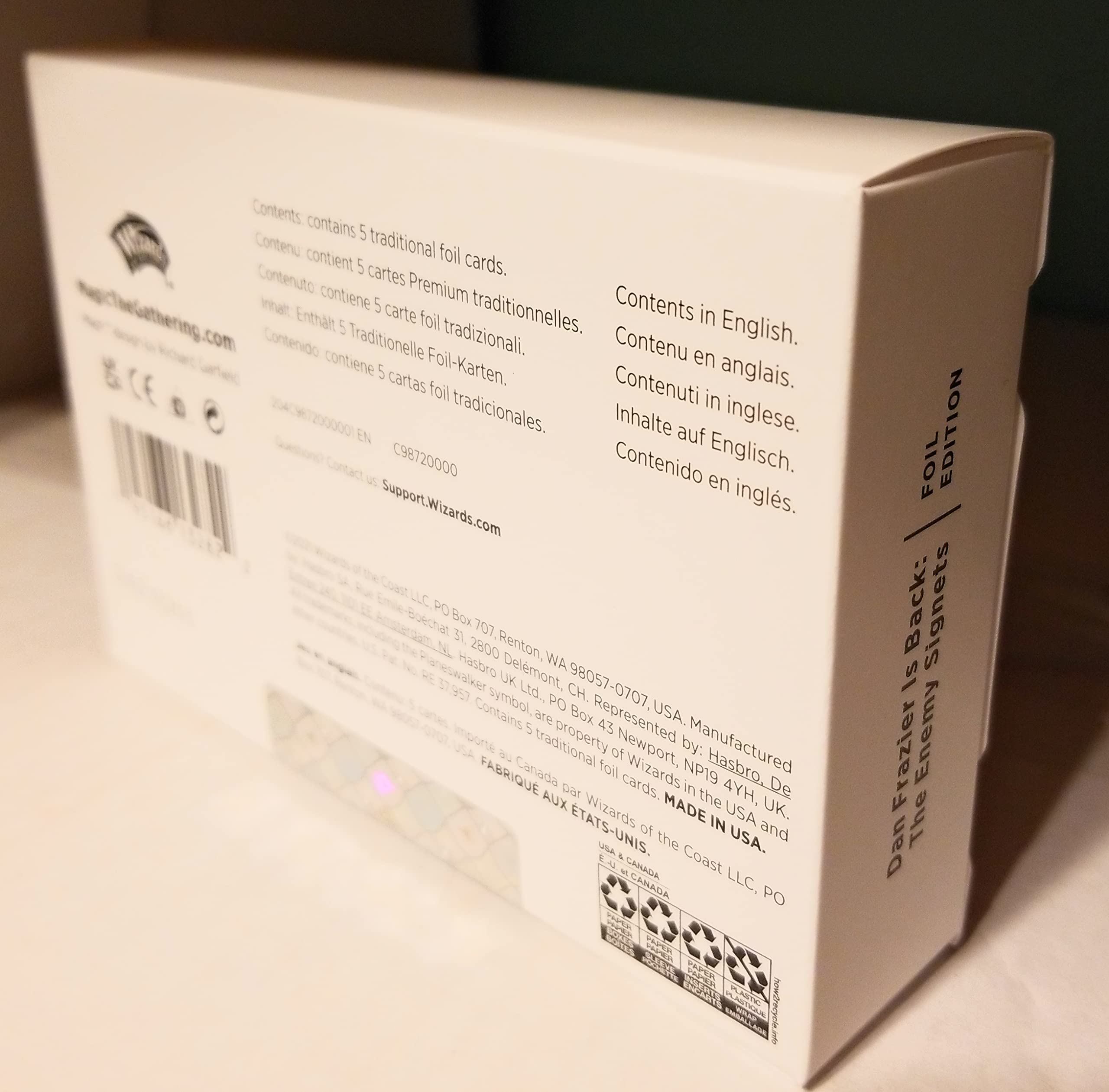 Magic The Gathering Secret Lair Dan Frazier: The Enemy Signets Foil Box Sealed | Premium MTG Collectible Cards for Gaming, Tournaments & Display