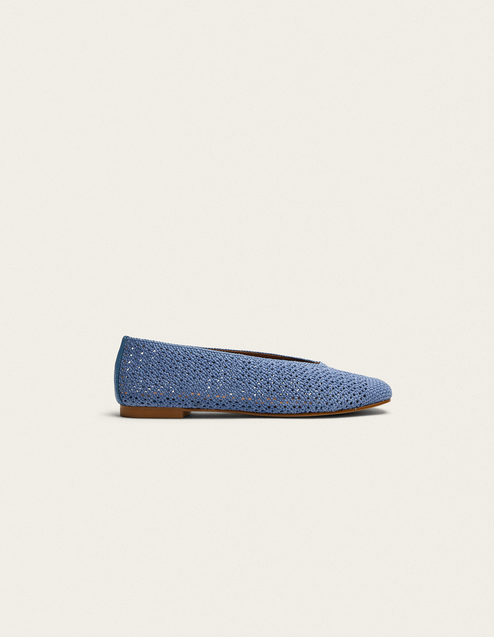Ballerines Mahi Braided Blue - Comfortable Women's Flats for Casual Wear, Office & Everyday Outfits