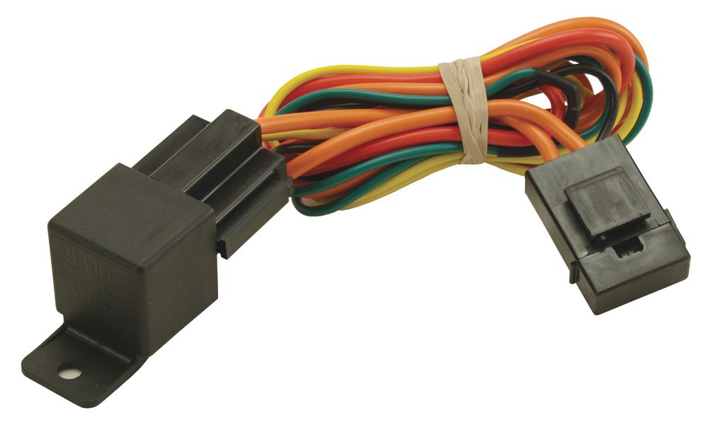 Derale 16763 Electric Fan Relay Wire Harness - Black - Universal Cooling System Upgrade for Cars, Trucks & SUVs - Perfect for Engine Overheating Prevention & Performance Tuning