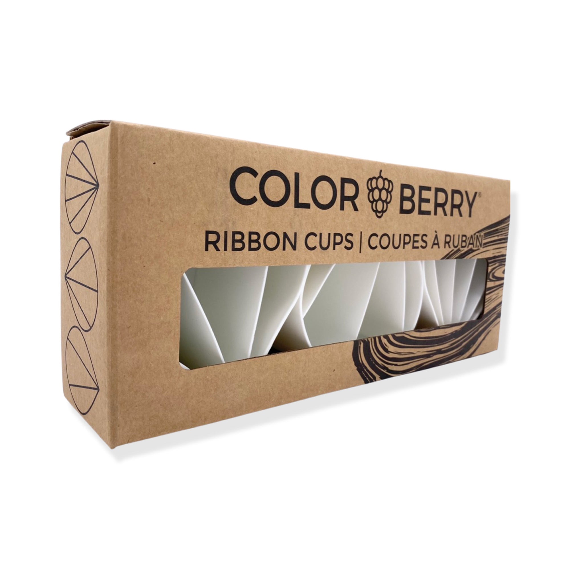 3 Pack Ribbon Cups - Colorful Party Cups for Celebrations, Weddings & Baby Showers - Durable Disposable Drinkware for Events & Gatherings