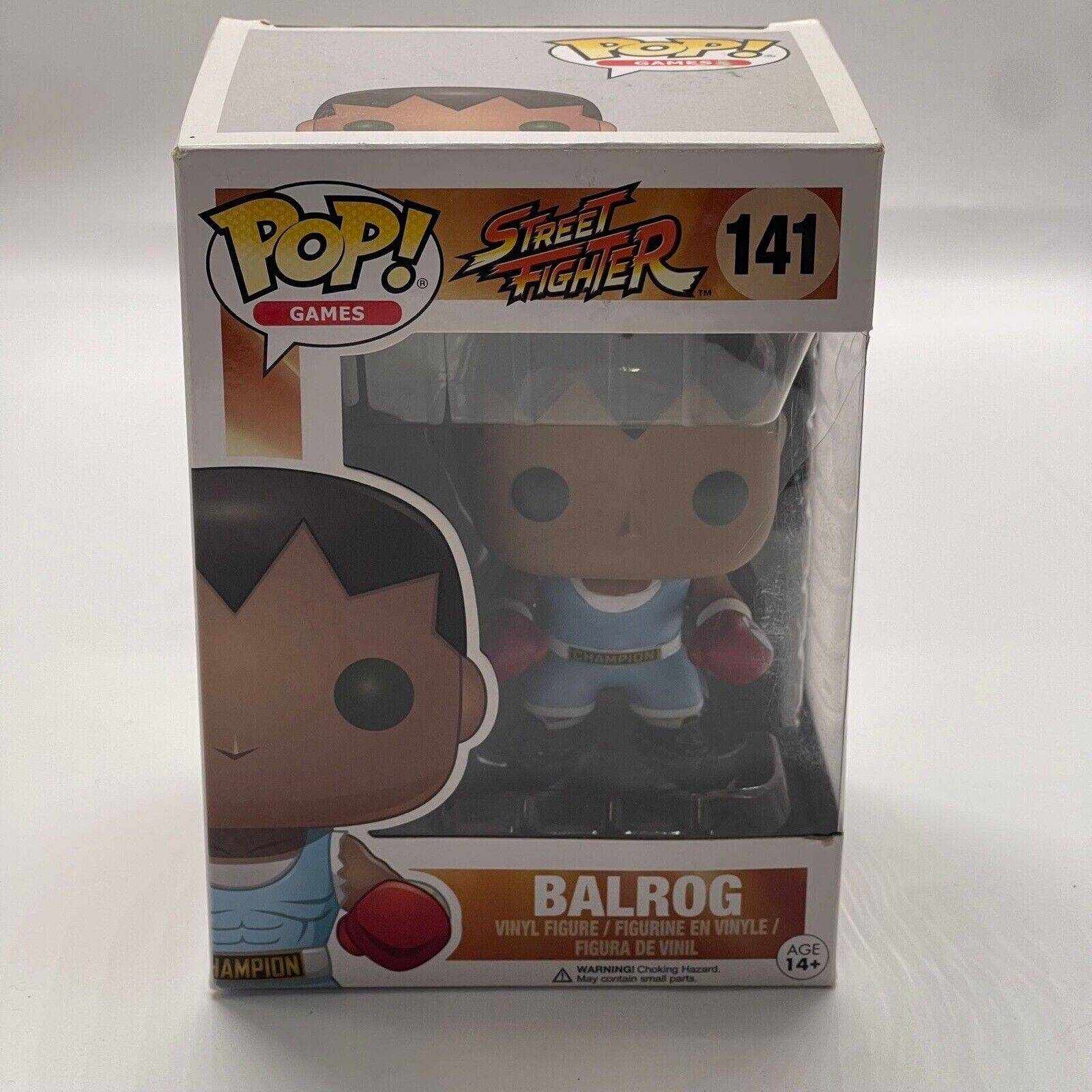 Balrog Street Fighter #141 Funko Pop Vinyl Figure - Collectible Action Toy for Gamers & Anime Fans - Perfect for Display, Gifts, and Gaming Room Decor