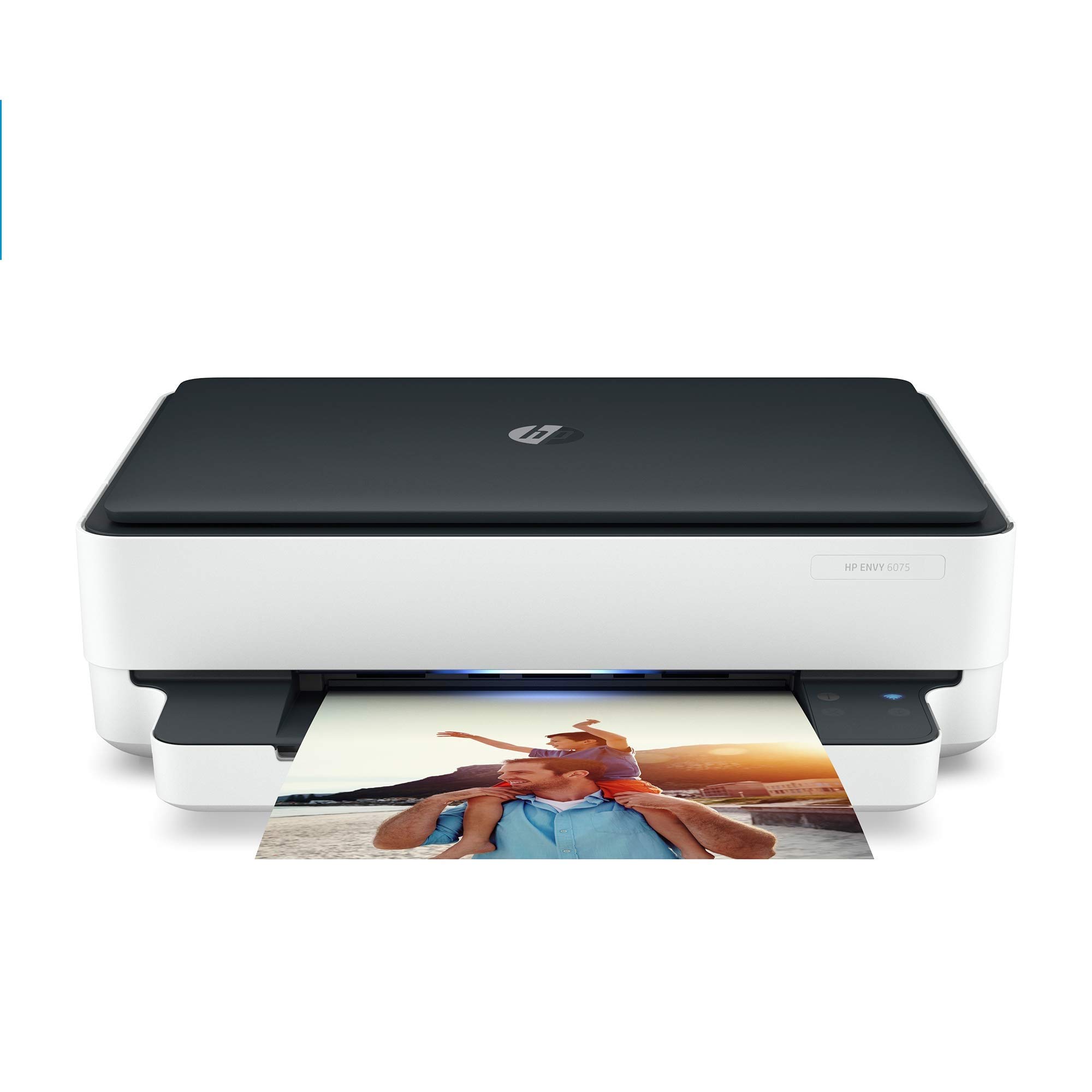 HP Envy 6075 Wireless All-in-One Printer with Mobile Printing, Scan & Copy | Works with Alexa | Certified Renewed | Ideal for Home Office & Remote Work