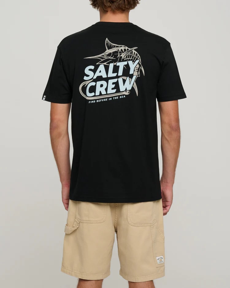 Salty Crew Premium Hook Up T-Shirt - Comfortable Fishing & Outdoor Tee for Men - Perfect for Fishing, Boating, and Casual Wear
