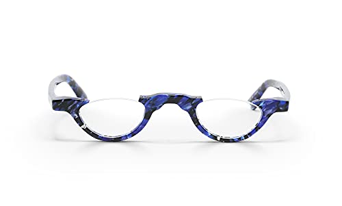 eyebobs Topless Unisex Premium Reading Glasses for Men & Women | Half Rim Eyewear | Lightweight Readers for Office, Reading & Computer Work