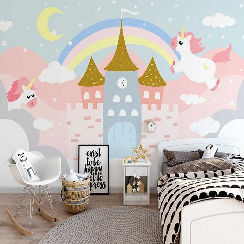 Enchanting Pink Castle Wallpaper - Elegant Floral Princess Theme Peel & Stick Removable Wallpaper for Girls' Bedroom, Nursery, Kids Room Decor - Perfect for Birthday Parties & DIY Home Decor