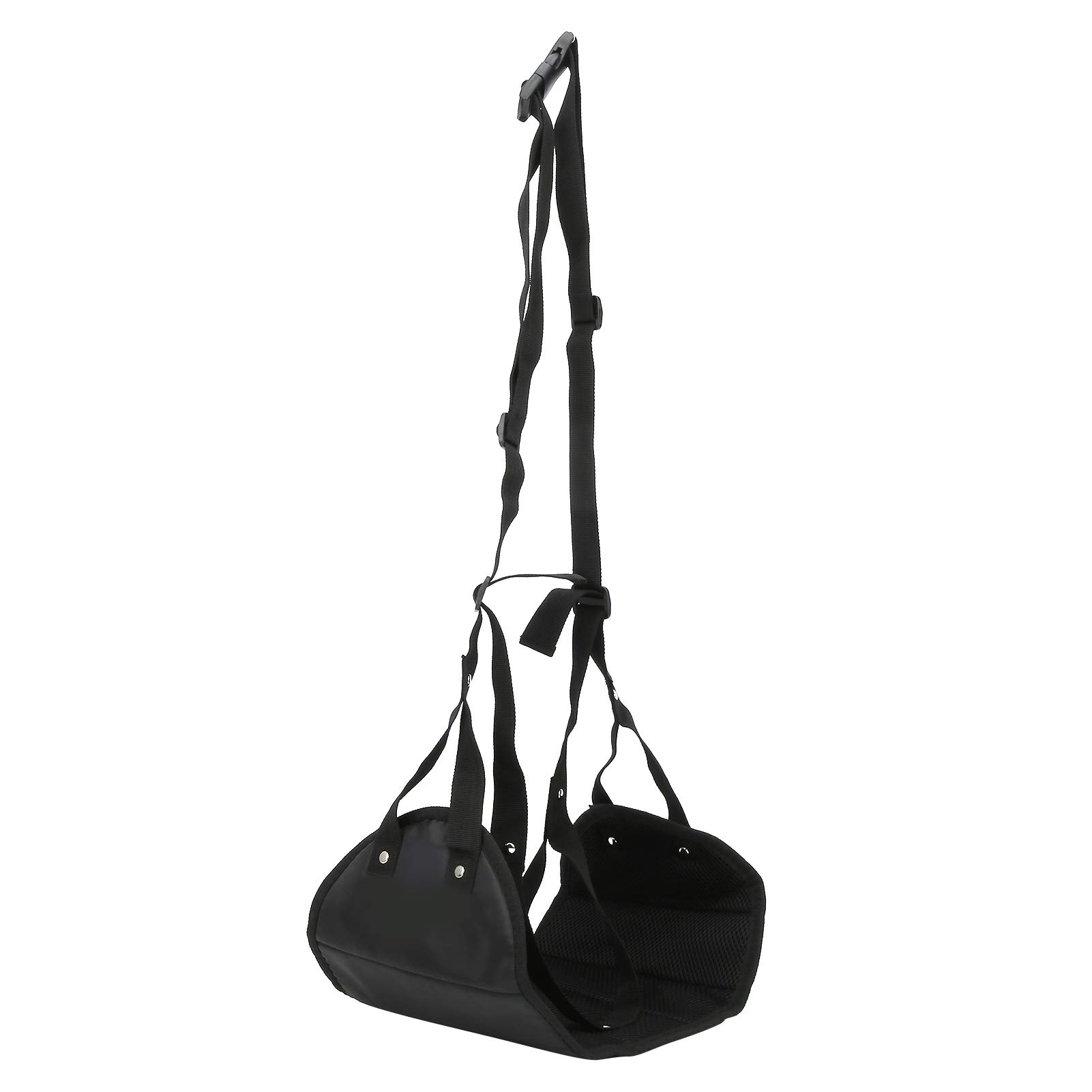 Keenso Portable Travel Foot Rest Hammock with Hanging Straps - Lightweight & Soft Relaxation for Home, Office, Airplane & Car Travel - Perfect for Long Flights, Work Desks & Road Trips