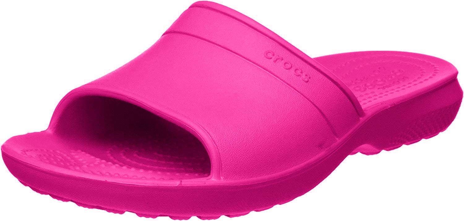 Crocs Classic Slide Sandals for Men & Women - Comfortable Lightweight Slip-On Pool & Beach Shoes for Summer Outdoor Activities