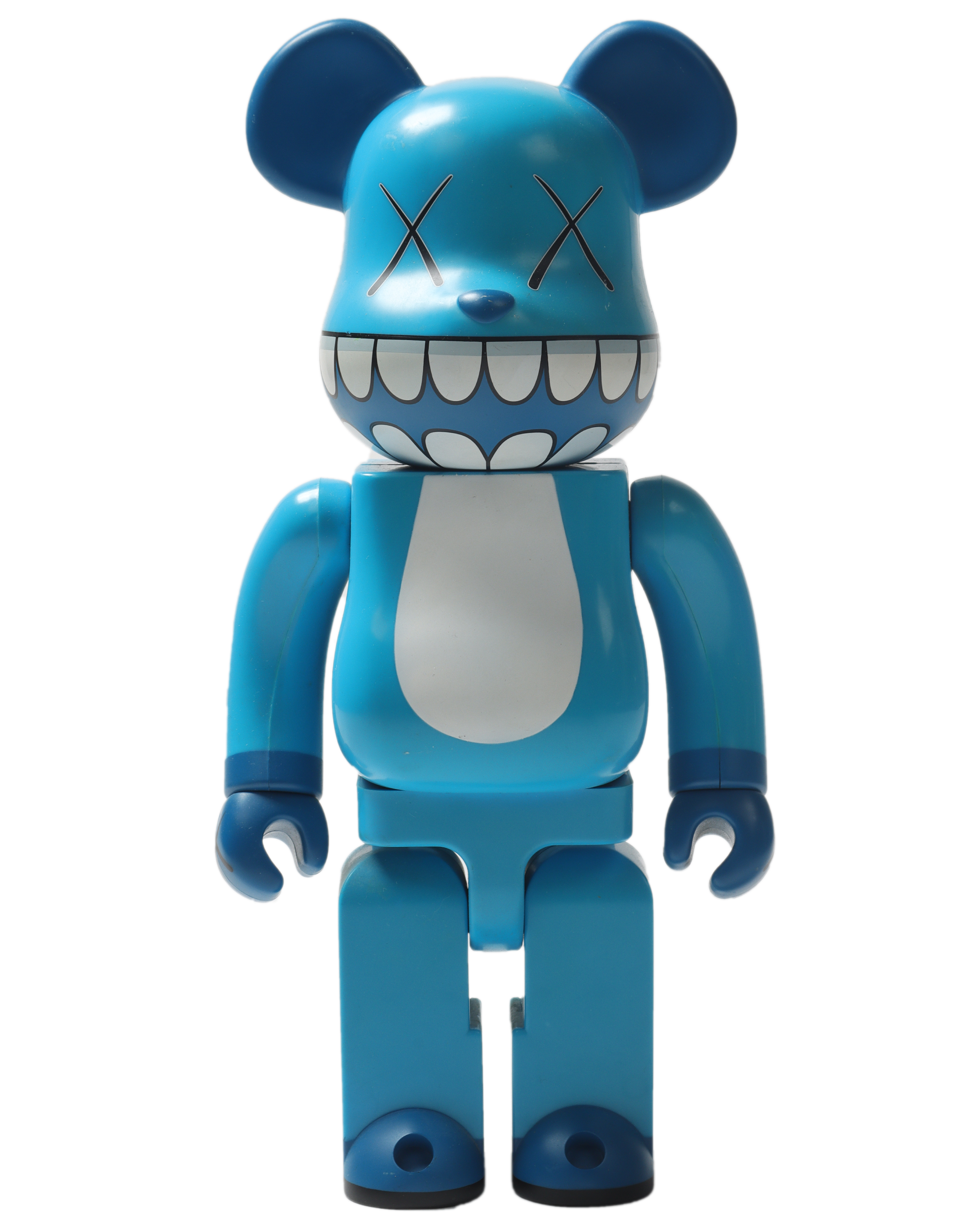 Bearbrick Chompers 400% Blue Collectible Figure (2003) - Limited Edition Vinyl Art Toy for Display & Investment | Perfect for Home Decor, Office Collection, and Gift for Toy Enthusiasts