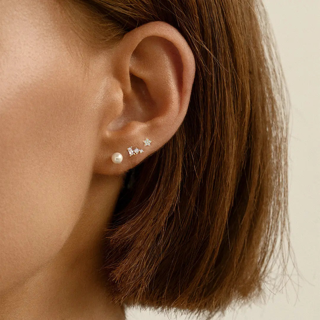 Spark Studs Earrings for Women - Trendy Cubic Zirconia Stud Earrings for Everyday Wear | Perfect for Work, Parties & Gifting