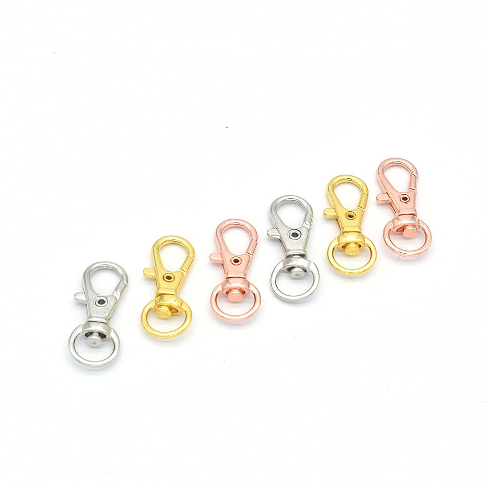 Gold Swivel Clasp Lobster Hook 10PCS for Keychains & DIY Crafts