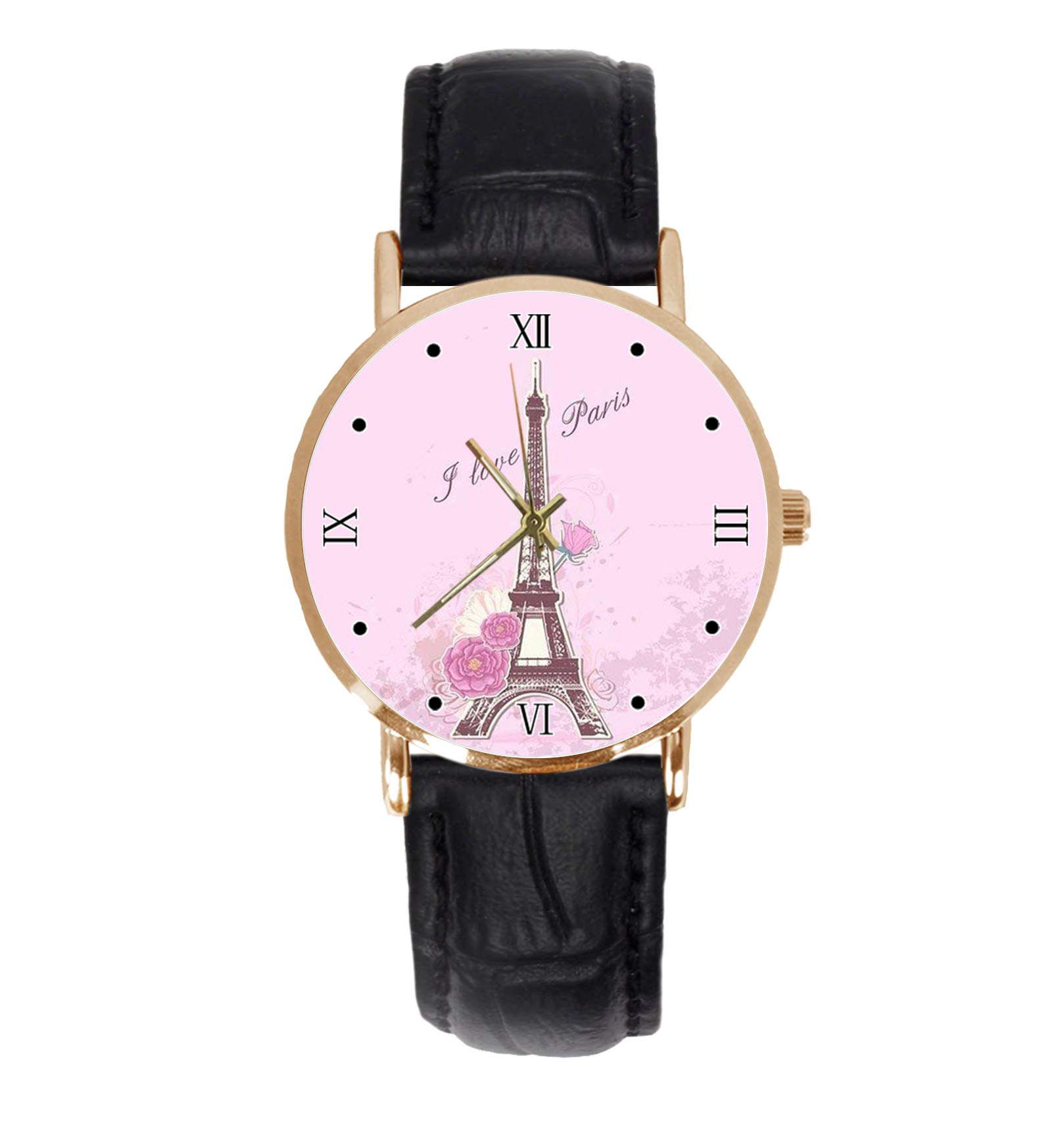 **Stylish Unisex Analog Quartz Watch - Stainless Steel Dial & Leather Strap - Perfect for Casual, Office & Formal Occasions**