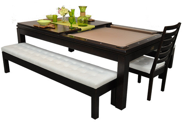 Premium Canada Billiard La Condo Dining Pool Table - Professional 8-Foot Billiards Table for Game Room, Man Cave or Basement - Perfect for Family Entertainment and Social Gatherings