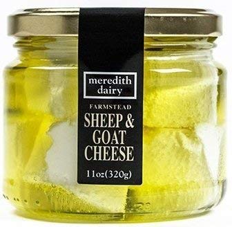 Premium Australian Marinated Feta Cheese by Meredith Dairy - Soft & Creamy Goat Cheese - 11oz (6 Pack) - Perfect for Salads, Charcuterie Boards & Gourmet Appetizers