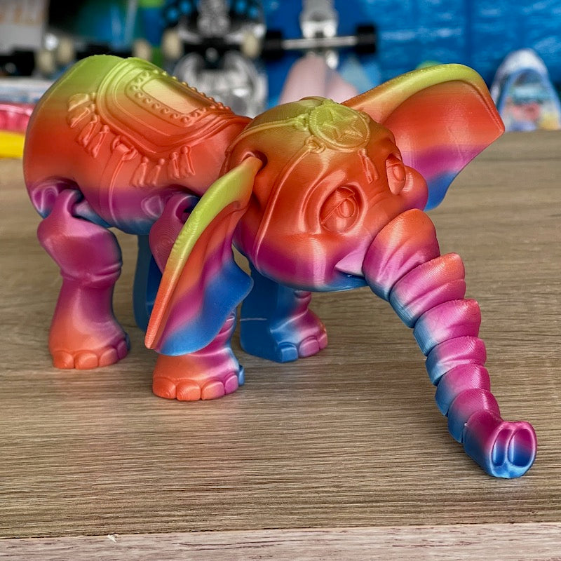 3D Printed Elephant on Ball - Unique Home Decor, Desk Ornament & Gift Idea for Elephant Lovers | Perfect for Office, Living Room & Nursery Decor