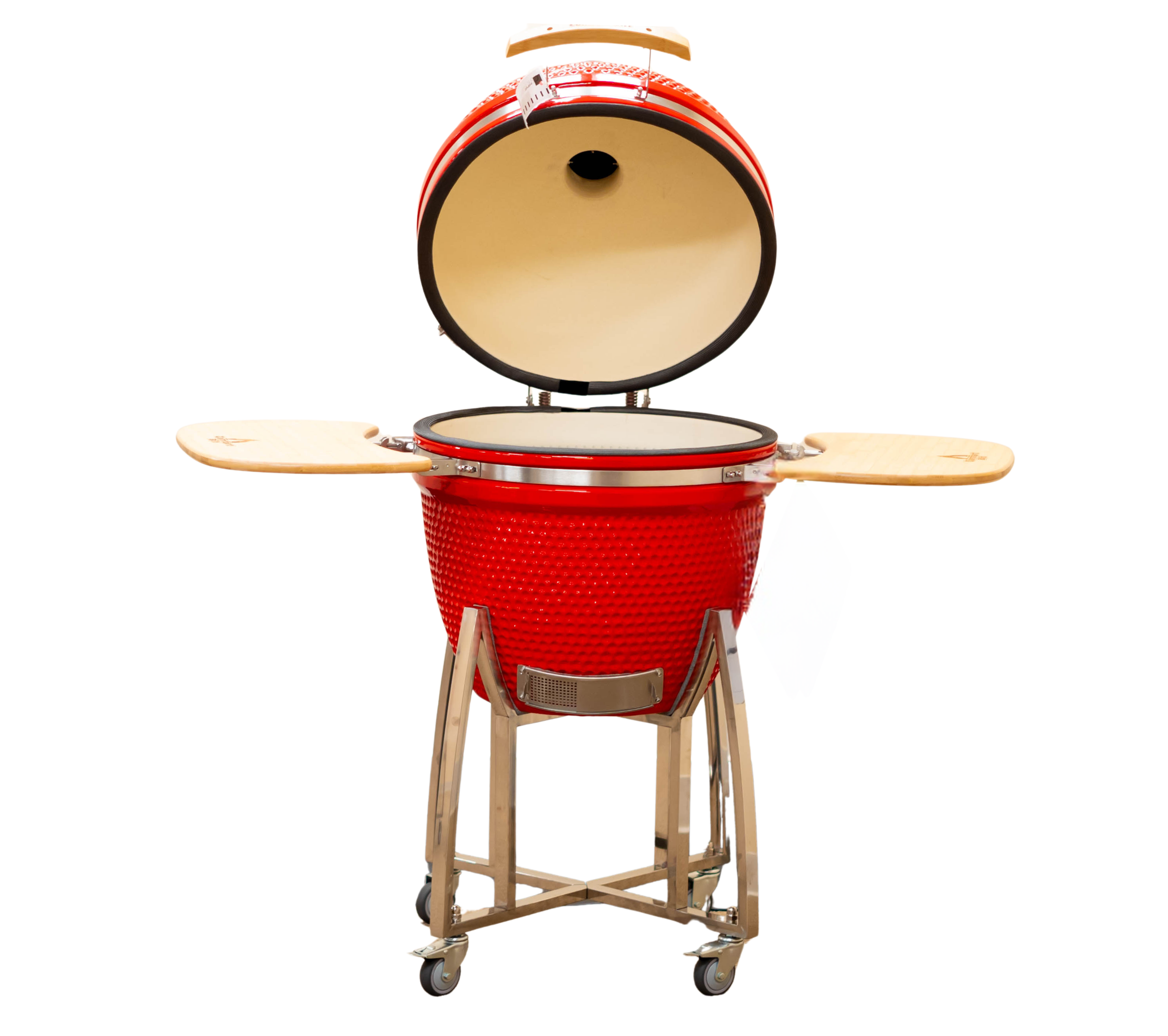 21 COALS by Comfortbilt Kamado Grill - Premium Ceramic Charcoal Grill in Vibrant Red | Perfect for Backyard BBQs, Outdoor Cooking & Smoking Meats