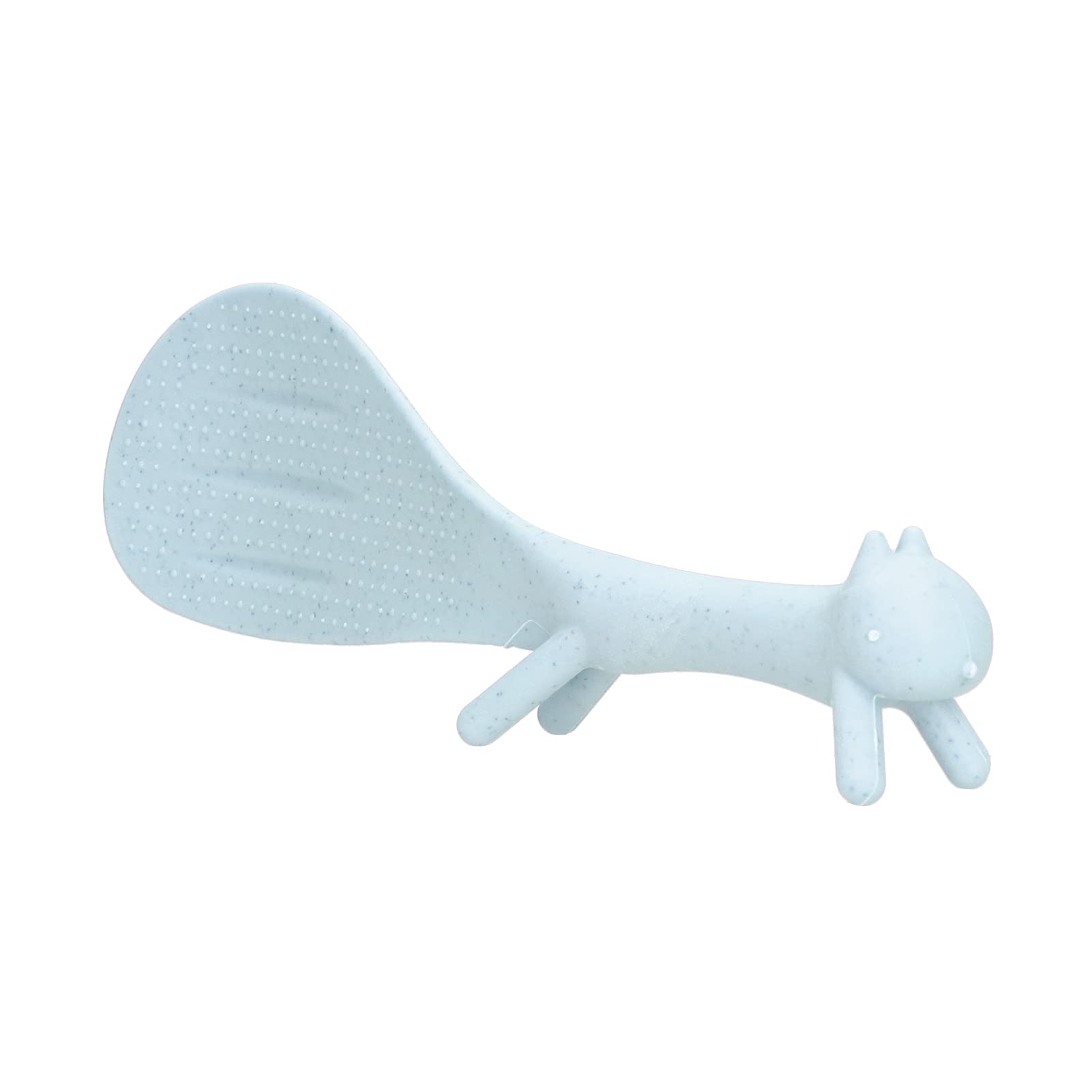 Acouto Cute Squirrel-Shaped Standing Rice Spoon - Non-Stick Kitchen Utensil for Rice Cooker & Serving Dishes - Green Scoop Shovel - Perfect for Home Cooking, Meal Prep & Table Setting