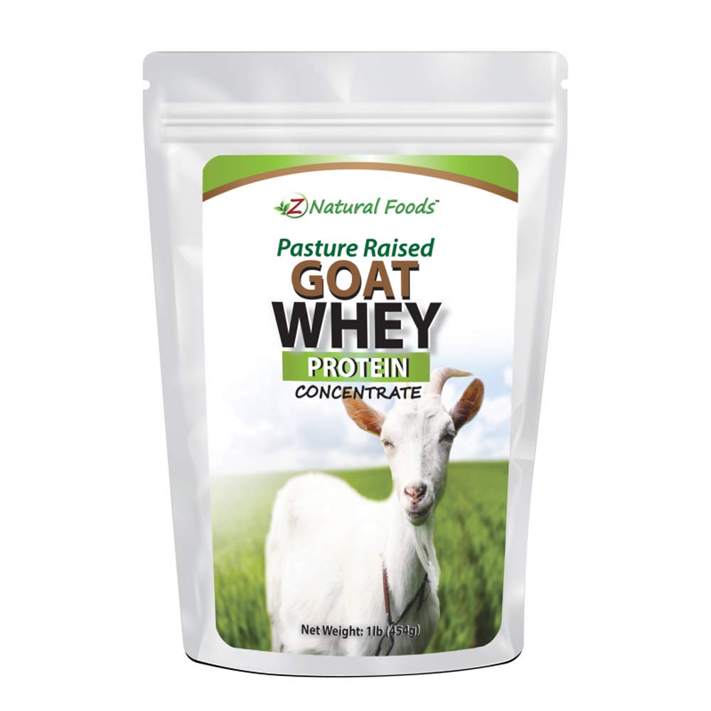 Premium Grass-Fed Goat Whey Protein Powder Concentrate - Unflavored & Undenatured - 100% Pure, Non-GMO, Gluten Free, Kosher - Rich in BCAAs, No Hormones or Antibiotics - 1 lb for Post-Workout Recovery & Muscle Building