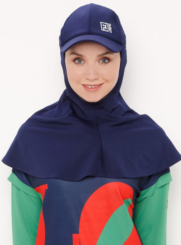 Breathable Activewear Cap Sports Hijab for Women - Modest Workout Headscarf for Running, Yoga & Gym