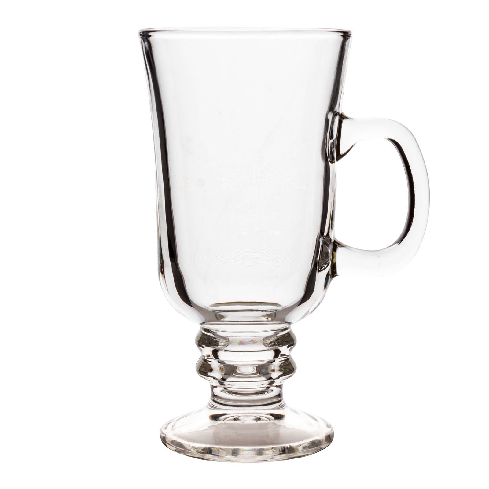 BarConic® 8oz Irish Coffee Mug - Premium Heat-Resistant Glassware for Hot & Cold Drinks - Perfect for Irish Coffee, Hot Chocolate, Tea & More - Ideal for Home, Cafe & Restaurant Use