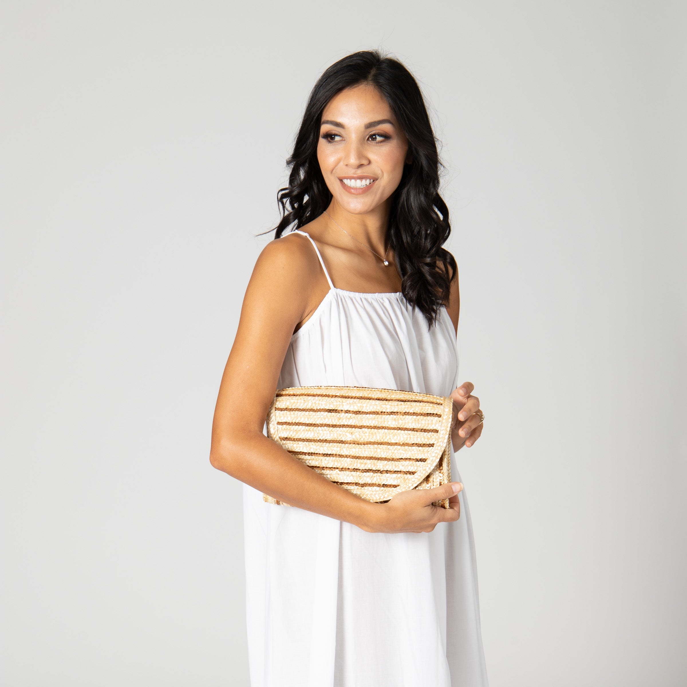 Goldie Woven Clutch - Elegant Women's Handbag for Evening Parties, Weddings & Special Occasions | Stylish Crossbody Purse with Adjustable Strap | Perfect Gift for Her
