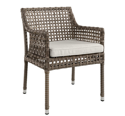 Artwood Santa Monica Outdoor Dining Chair - Classic Grey Patio Furniture for Garden, Poolside & Backyard Relaxation