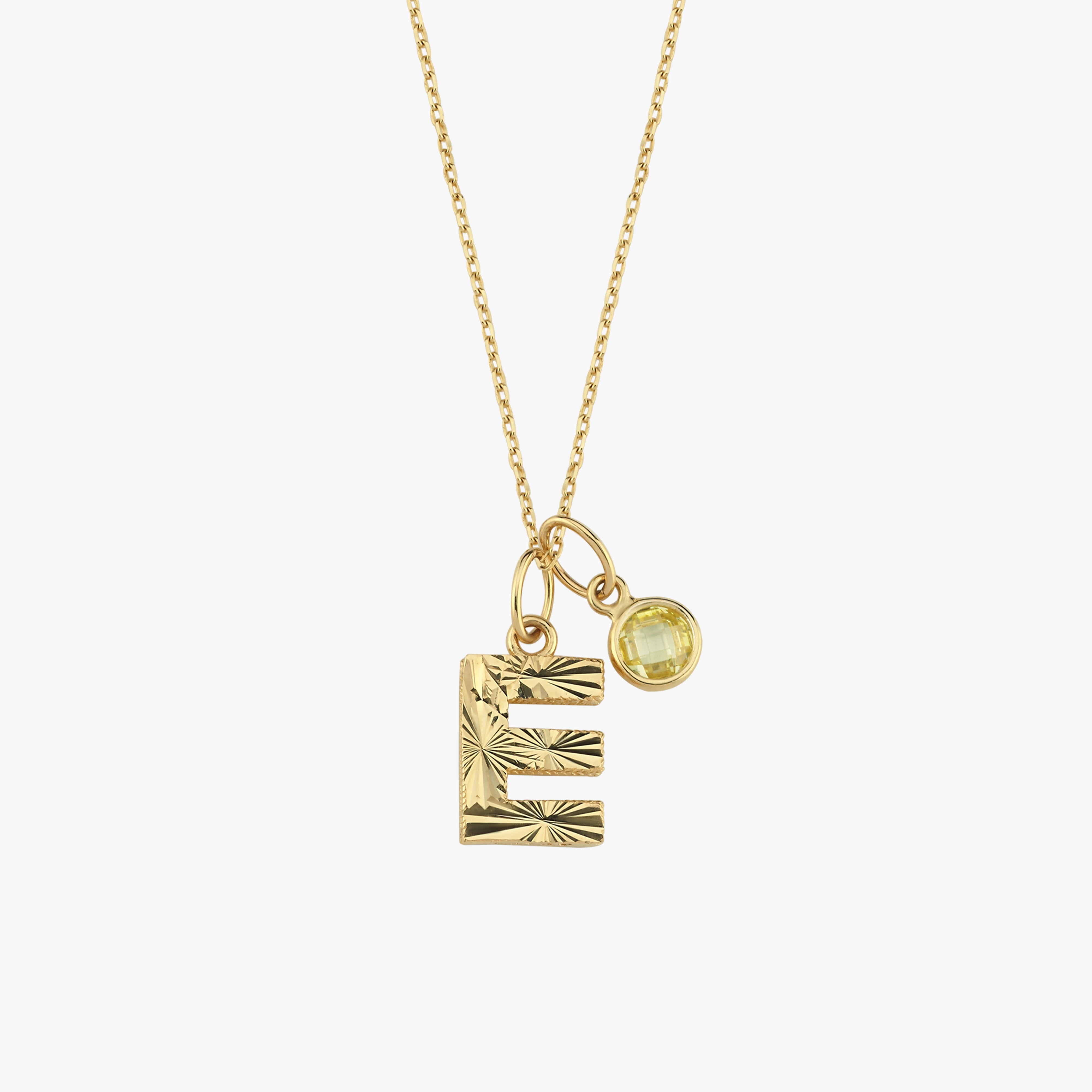 Personalized Custom Initial Necklace - 14K Solid Gold Pendant for Women | Elegant & Dainty Jewelry Gift for Birthday, Anniversary, Valentine's Day