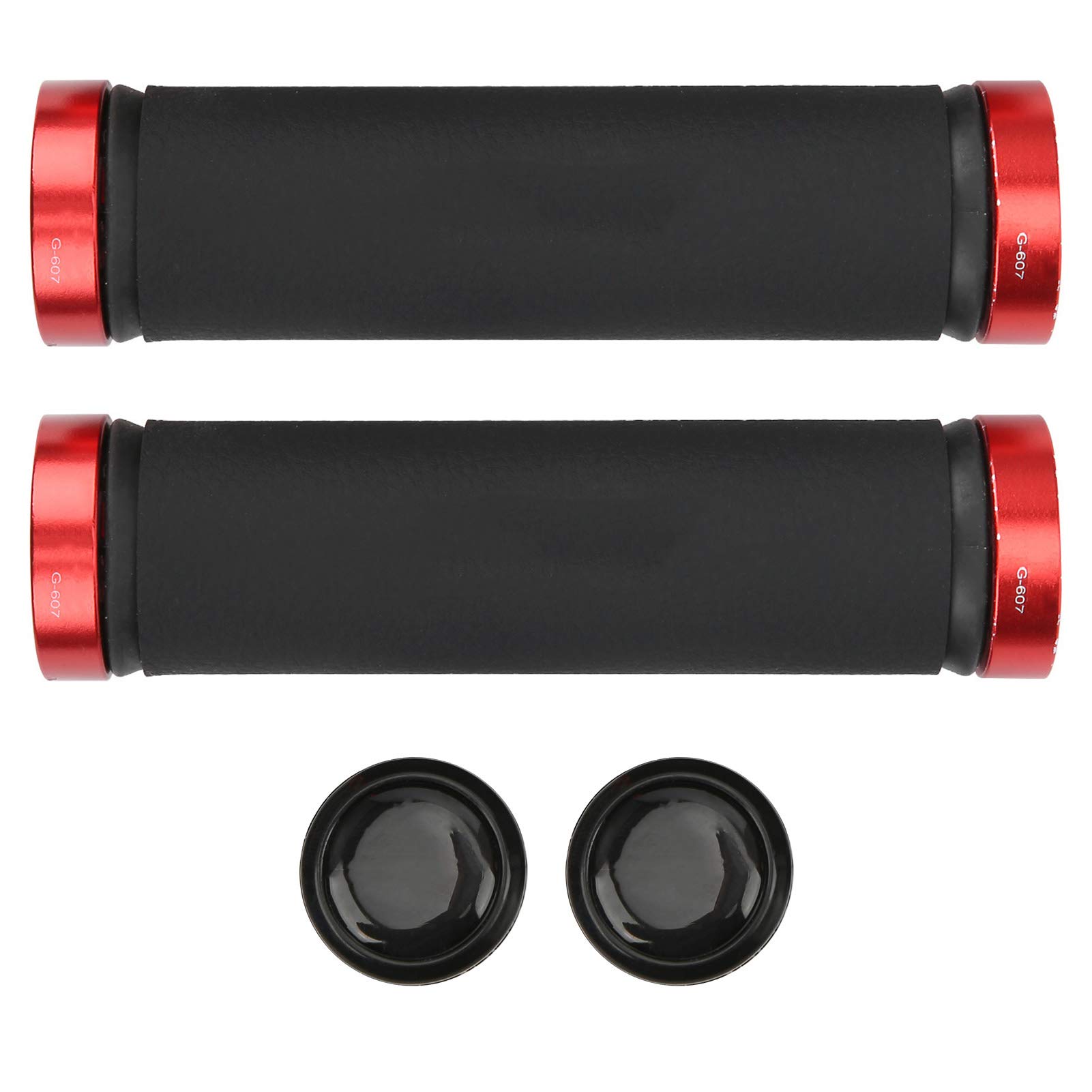 JOOTEN GUB-607 Mountain Bike Handlebar Grips - Microfiber Leather Bilateral Locking Handle Grip for Enhanced Comfort and Control on Off-Road Trails