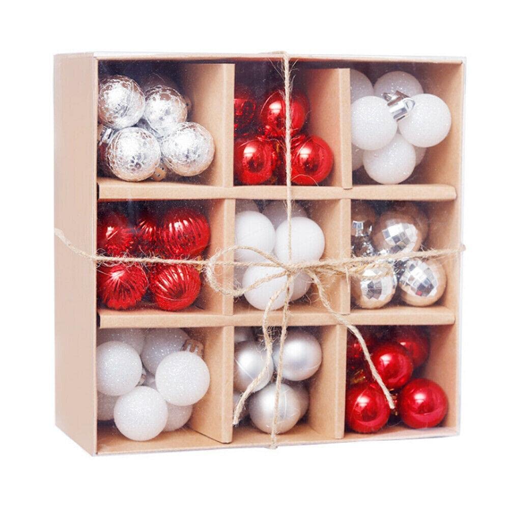 CompreDH Christmas Balls - 24 Pack Shatterproof Holiday Ornaments for Outdoor & Indoor Tree Decorations, Xmas Garland & Festive Home Decor - Perfect for Christmas Party, Fireplace Mantel & Holiday Gift