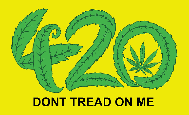 420 Don't Tread On Me 3'x5' Flag - Heavy Duty ROUGH TEX® 68D Nylon Outdoor American Gadsden Flag - Perfect for Garden, Yard, Camping & Patriotic Events